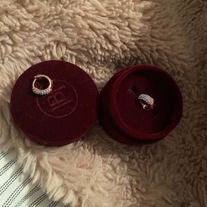 Elegant Gold and Multicolor Hoop Earrings